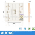 Aucas Placa de Montaje en Pared RJ45 Cableado de Datos Keystone Jack Placas Frontales Cat5e Cat6 Face Plate Color Dorado